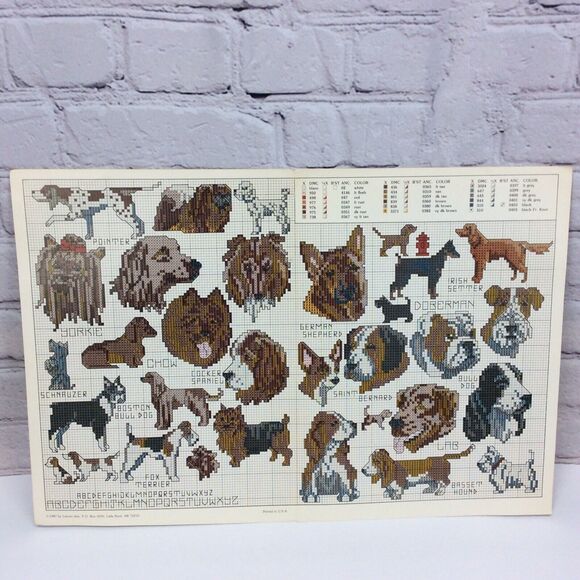 Leisure Arts Innocence & Gone To The Dogs Cross Stitch Pattern Booklets Set of 2 - Picture 8 of 10